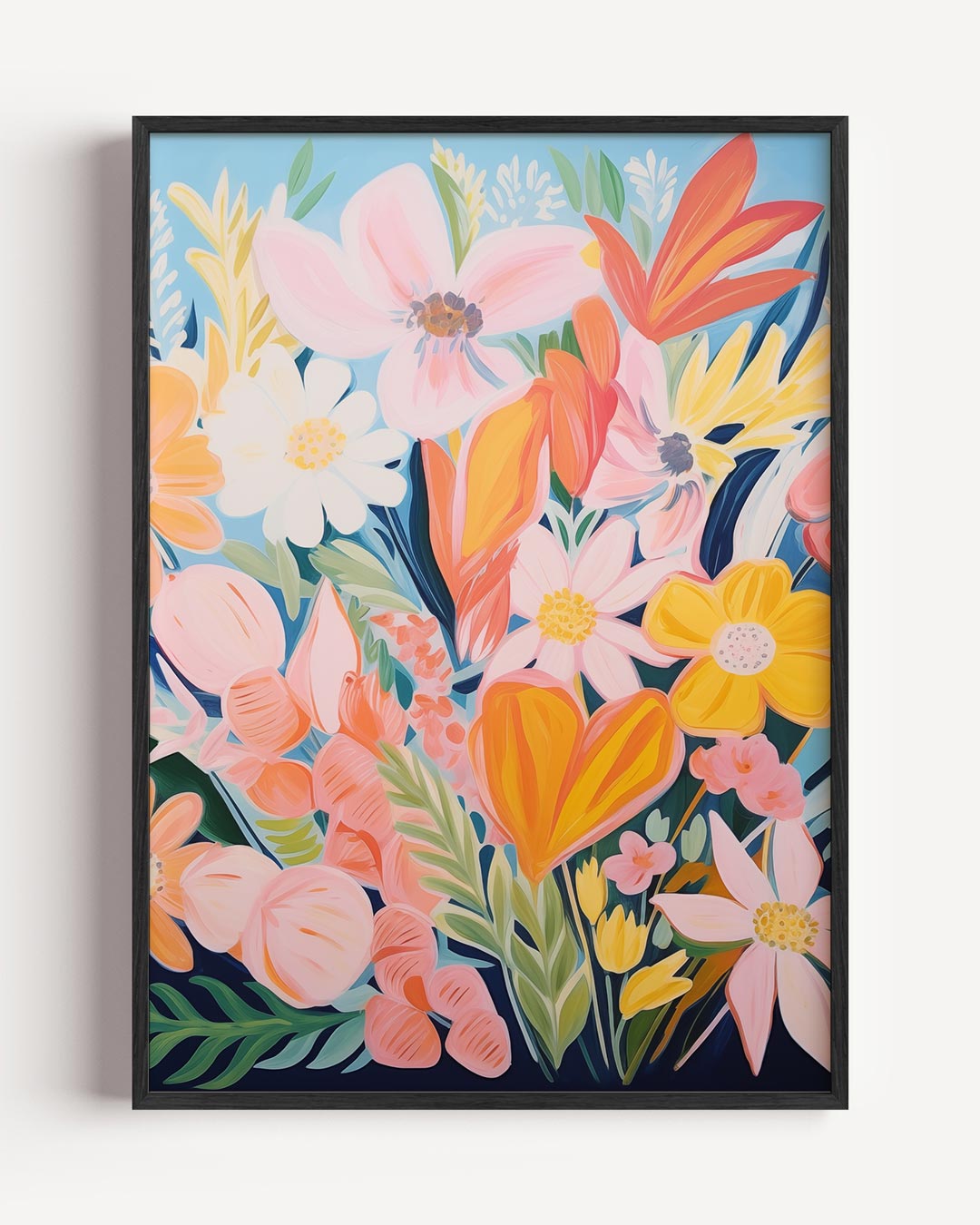 Vrolijke Bloemenpracht Poster-WallArtistic