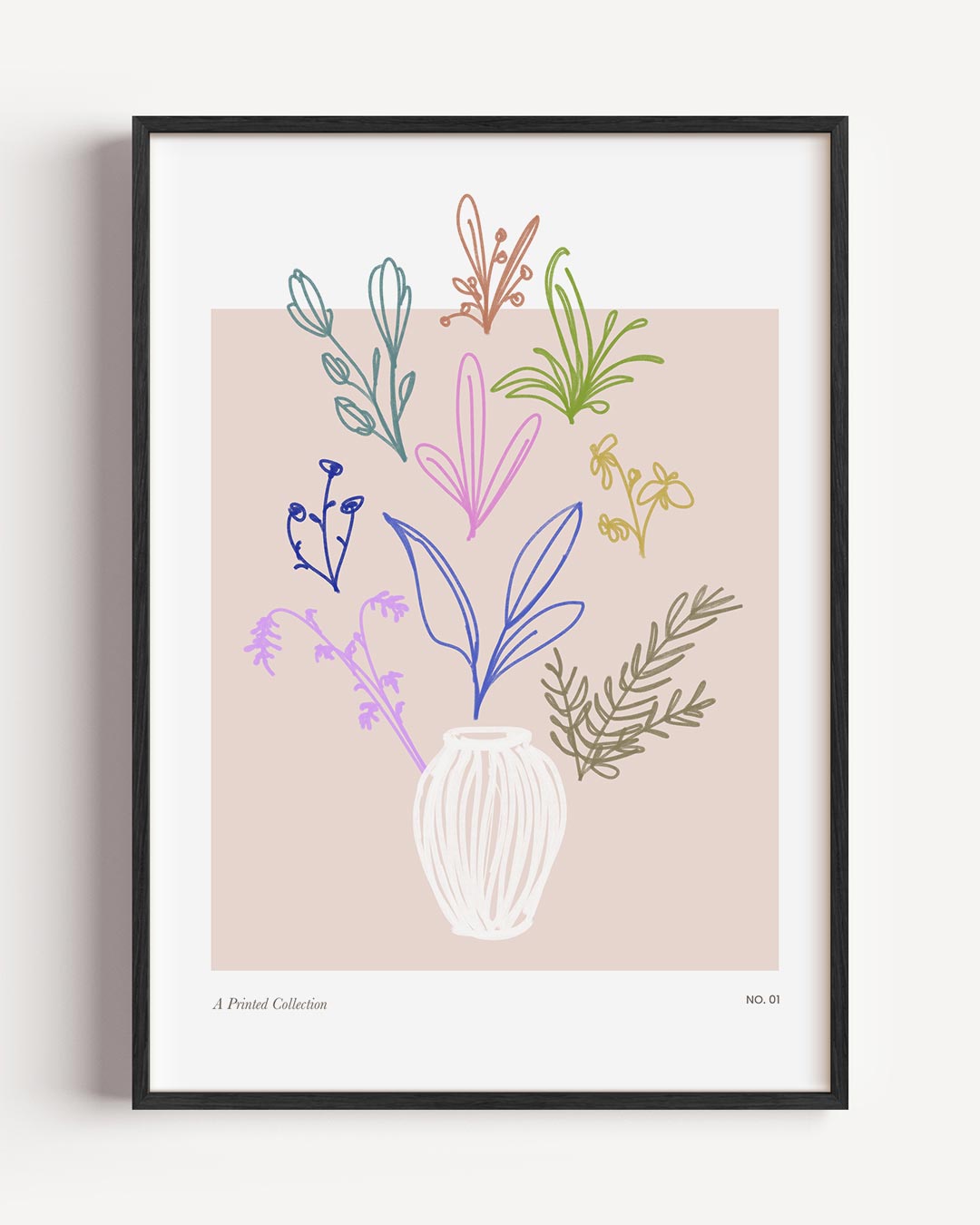 Vrolijke Bloemenvazen Poster-WallArtistic