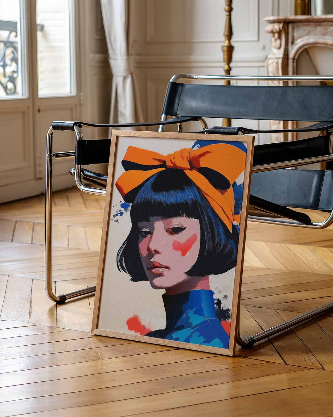 Stijlvolle Retro Portretposter-WallArtistic
