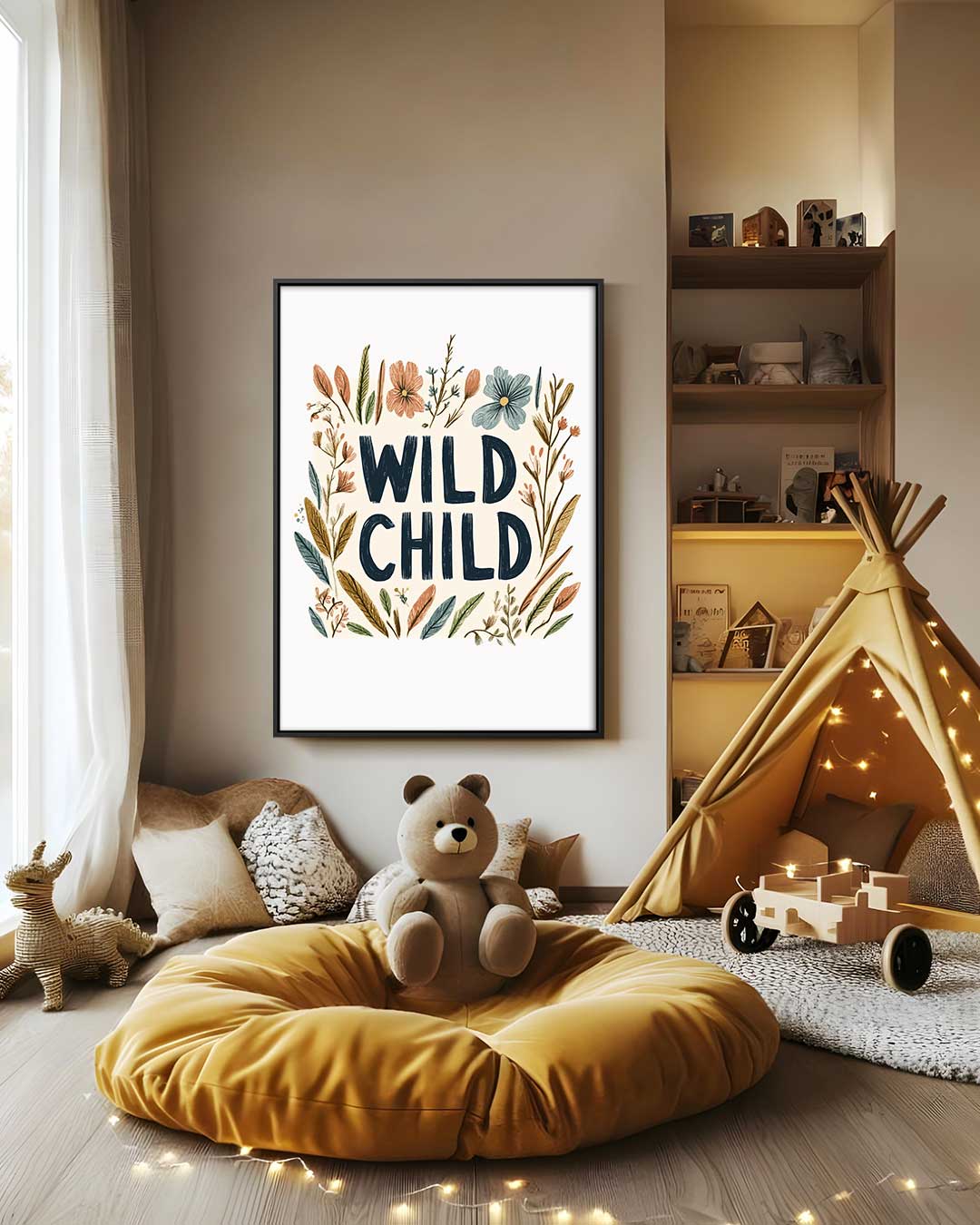 Wild Child Botanische Kunstprint Kunstwerk-canvas-dibond-plexiglas-wanddecoratie-WallArtistic