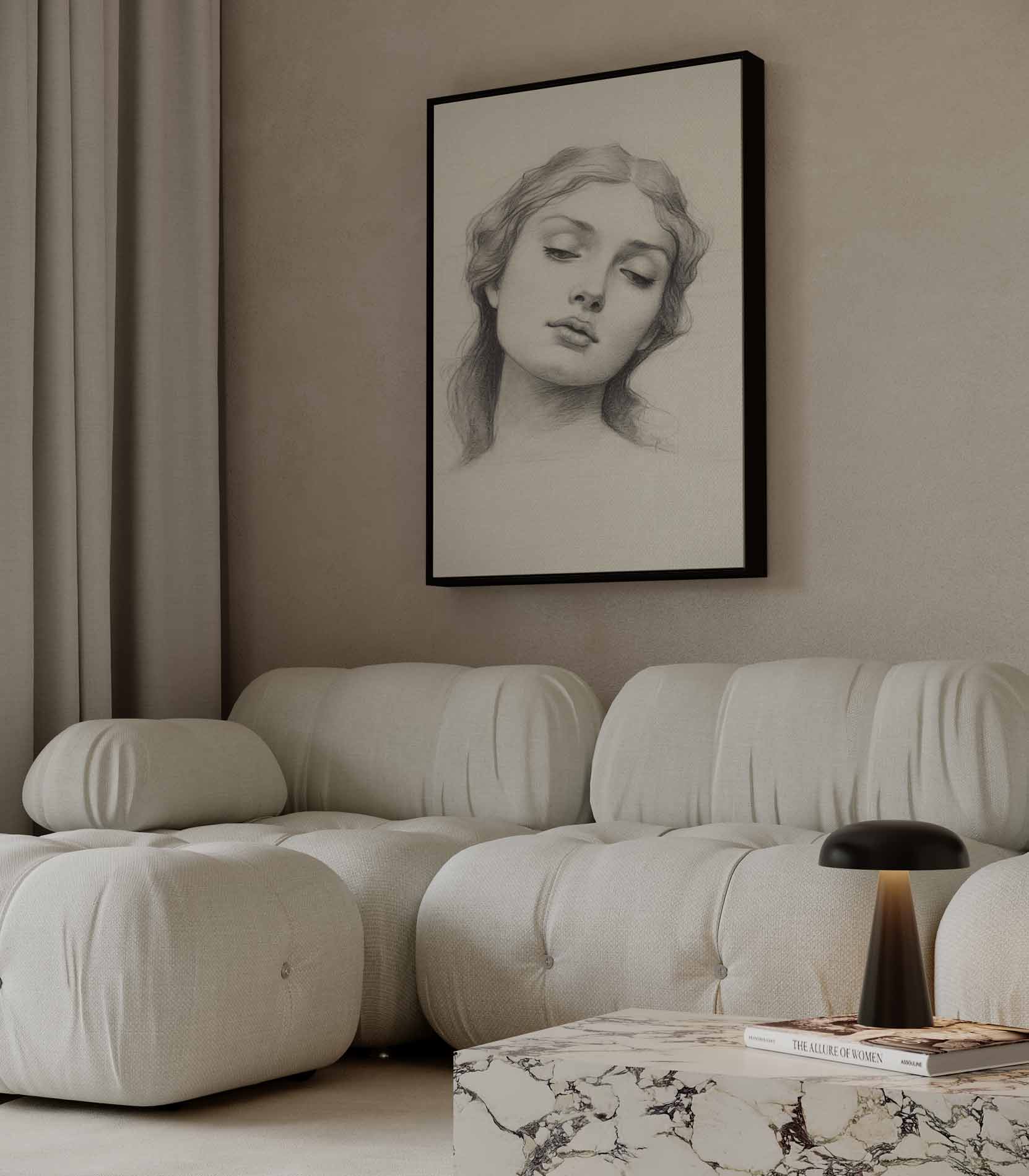 Tijdloze Elegantie Kunstwerk-canvas-dibond-plexiglas-wanddecoratie-WallArtistic