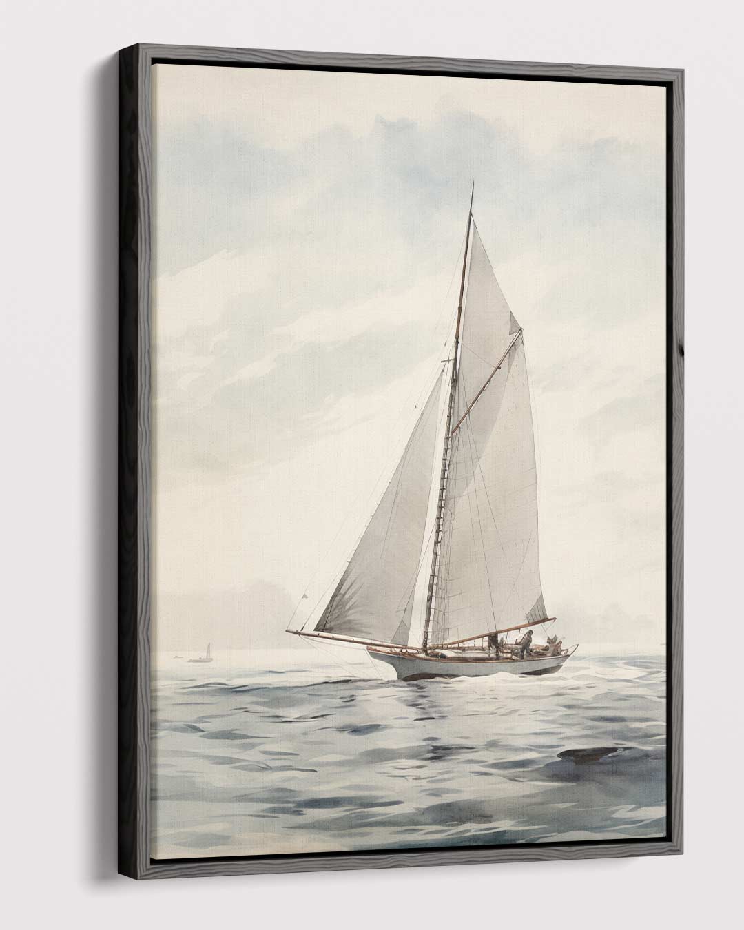 Zeilboot op een Rustige Zee Kunstwerk-canvas-dibond-plexiglas-wanddecoratie-WallArtistic