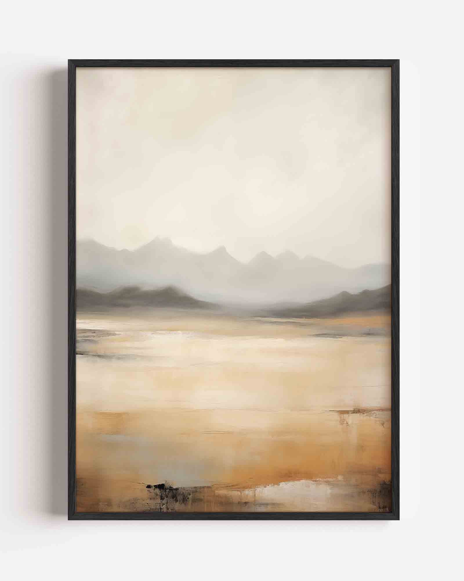 Landschap met bergen Poster