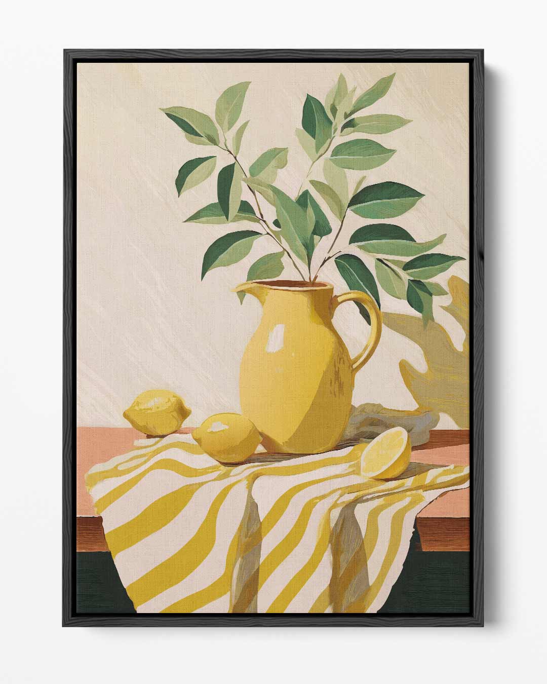 Citroenvrolijkheid Stilleven Kunstwerk-canvas-dibond-plexiglas-wanddecoratie-WallArtistic
