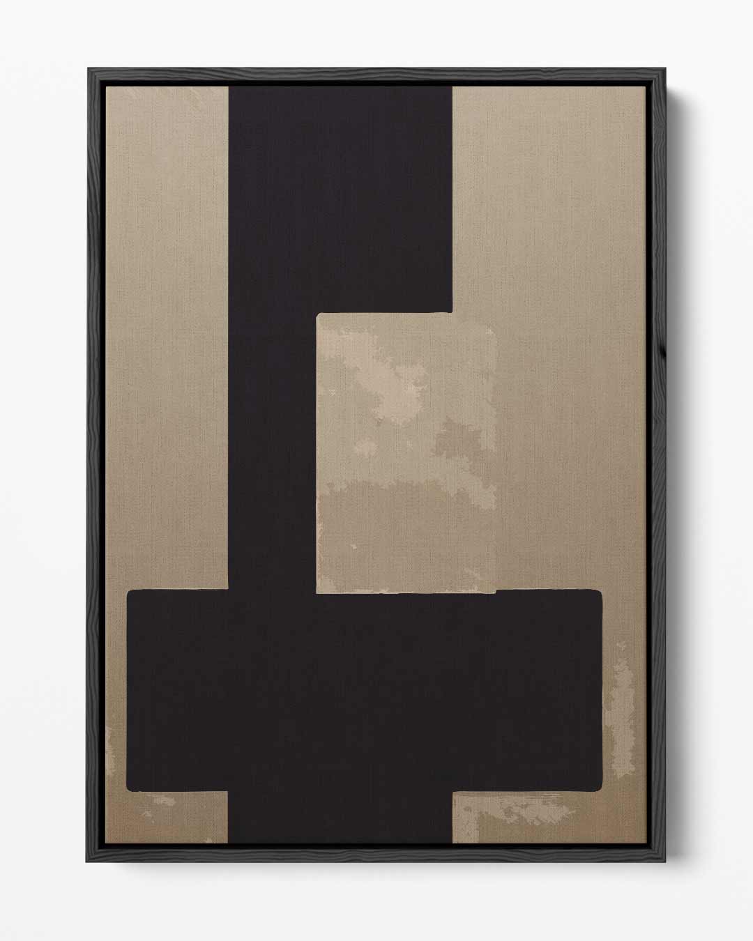 Abstract Bruin Contrast Kunstwerk-canvas-dibond-plexiglas-wanddecoratie-WallArtistic