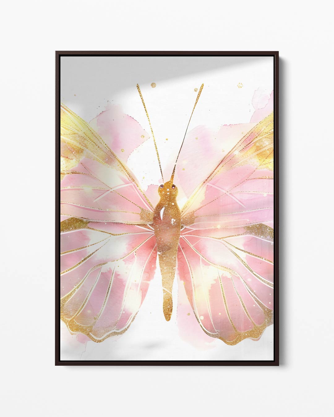 Magische Vlinder in Pastel Kunstwerk-canvas-dibond-plexiglas-wanddecoratie-WallArtistic
