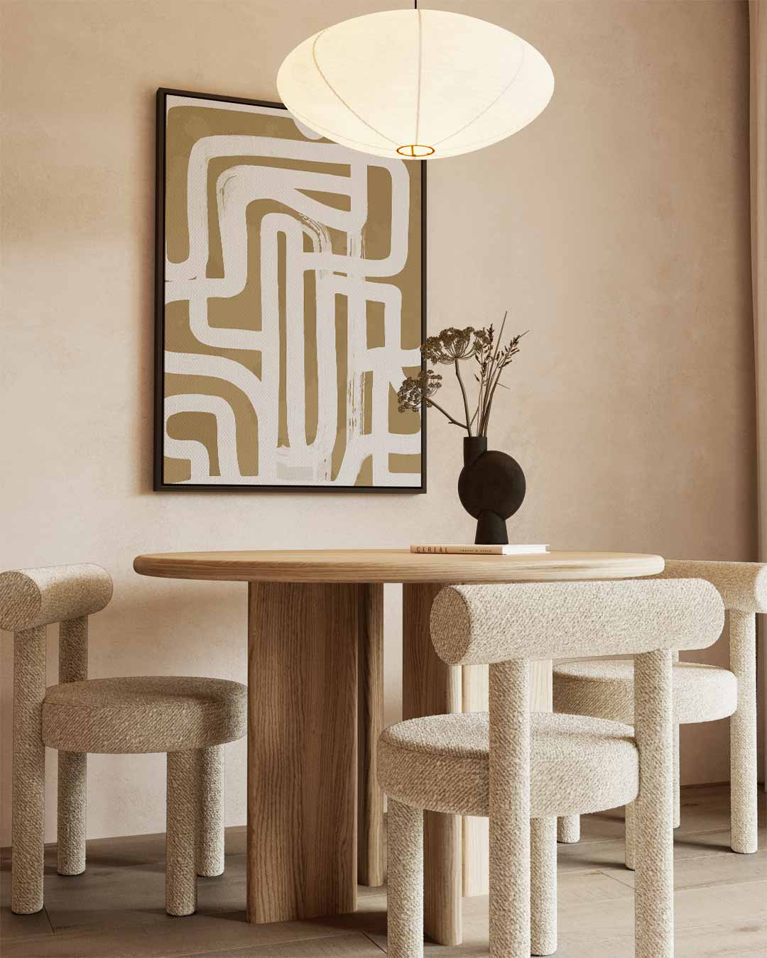 Abstracte Labyrint Verkenning Kunstwerk-canvas-dibond-plexiglas-wanddecoratie-WallArtistic