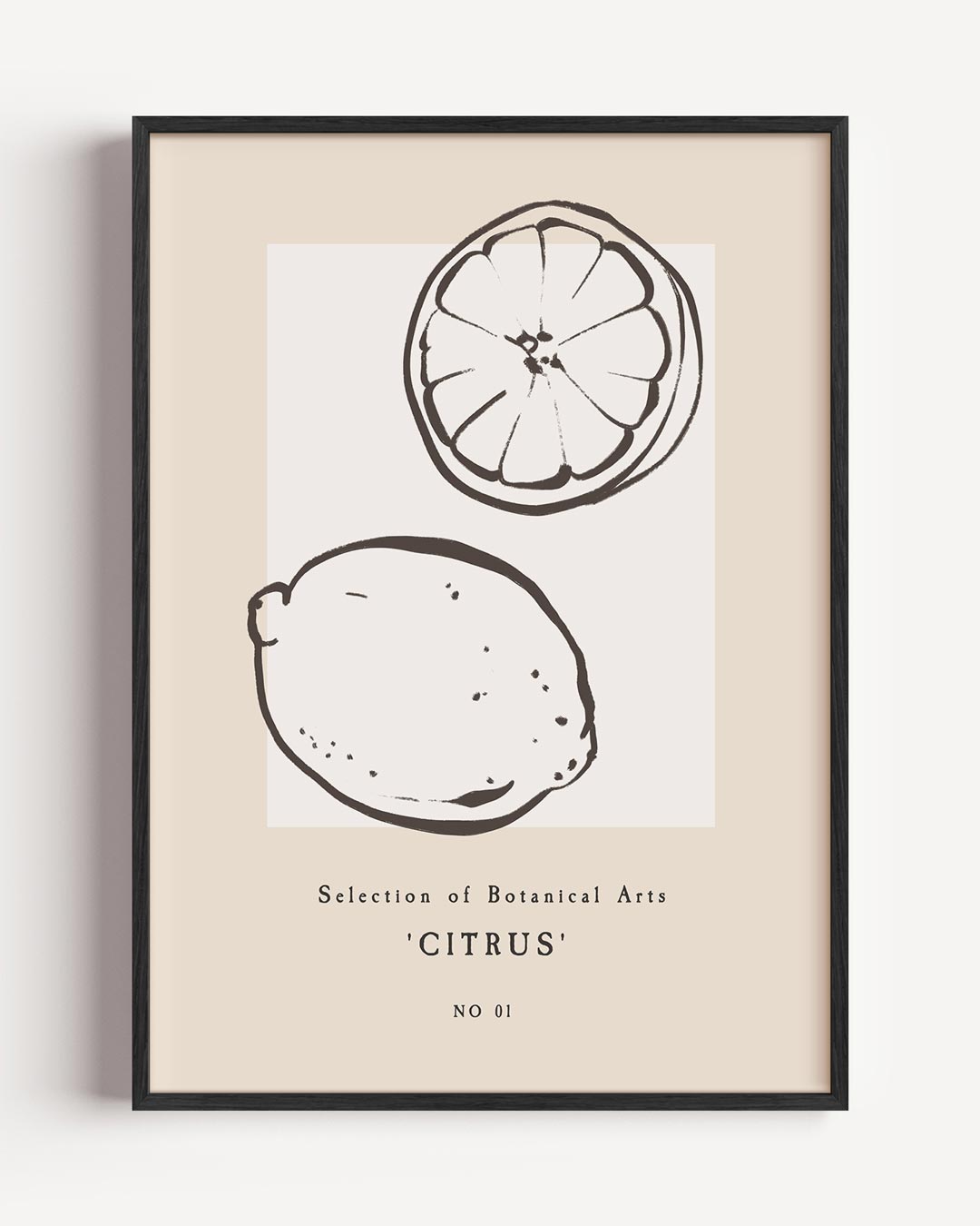 Botanische Citrus Illustratie Poster-WallArtistic