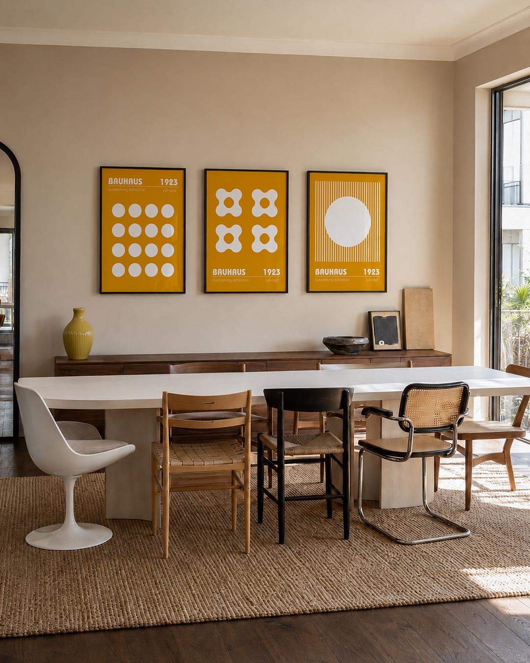 Cirkelpatroon en kleur Posterset