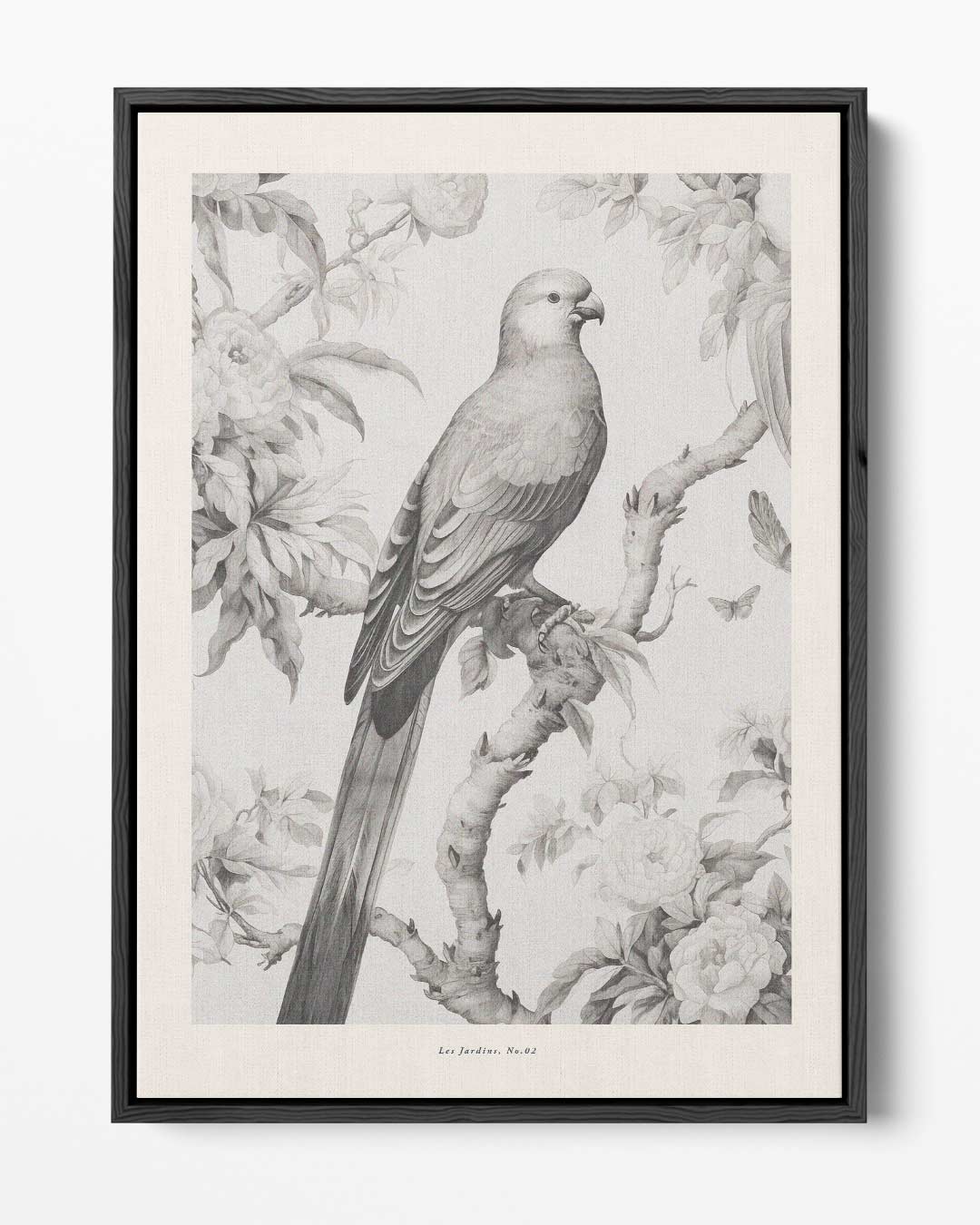 Elegante Vogel in Botanische Tuin Kunstwerk-canvas-dibond-plexiglas-wanddecoratie-WallArtistic