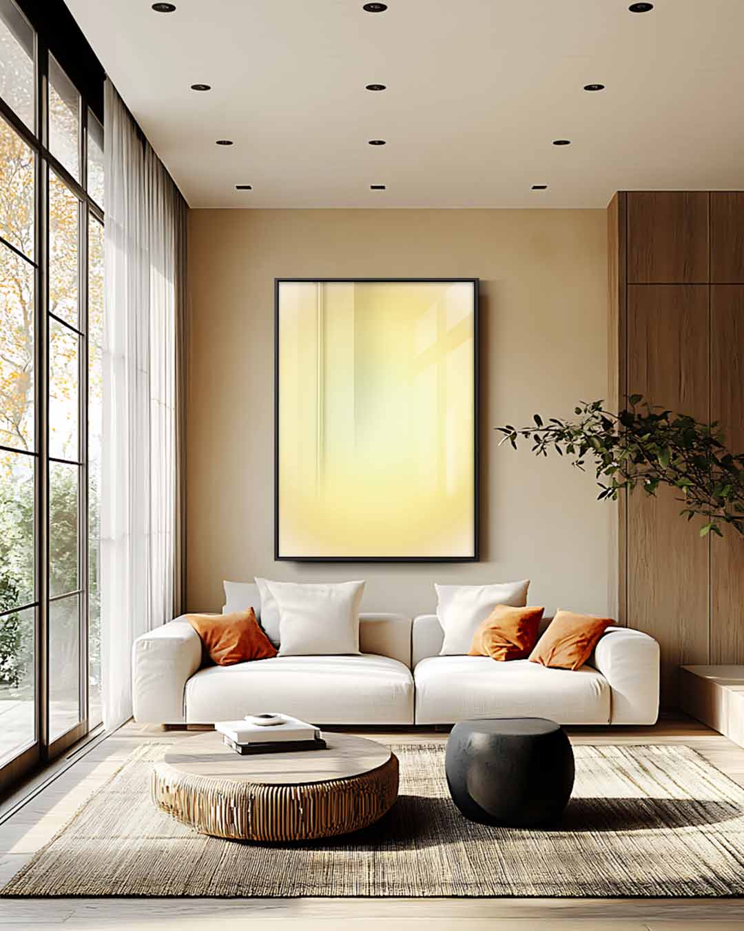 Zachte Zonsondergang Kunstwerk-canvas-dibond-plexiglas-wanddecoratie-WallArtistic