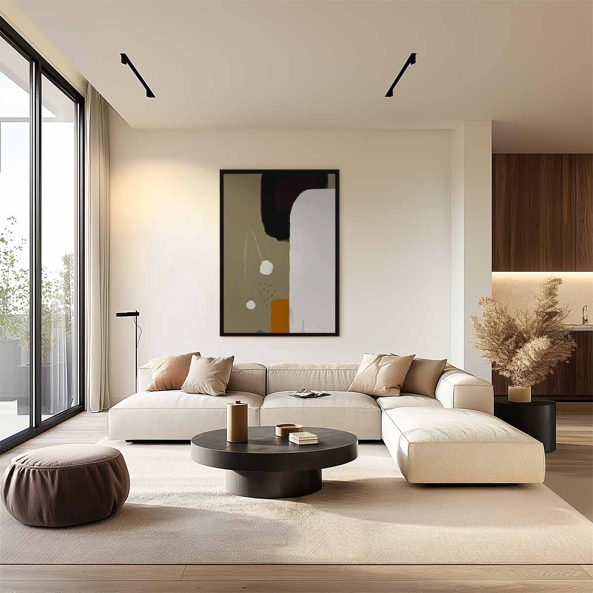 Abstracte Rust Kunstwerk-canvas-dibond-plexiglas-wanddecoratie-WallArtistic