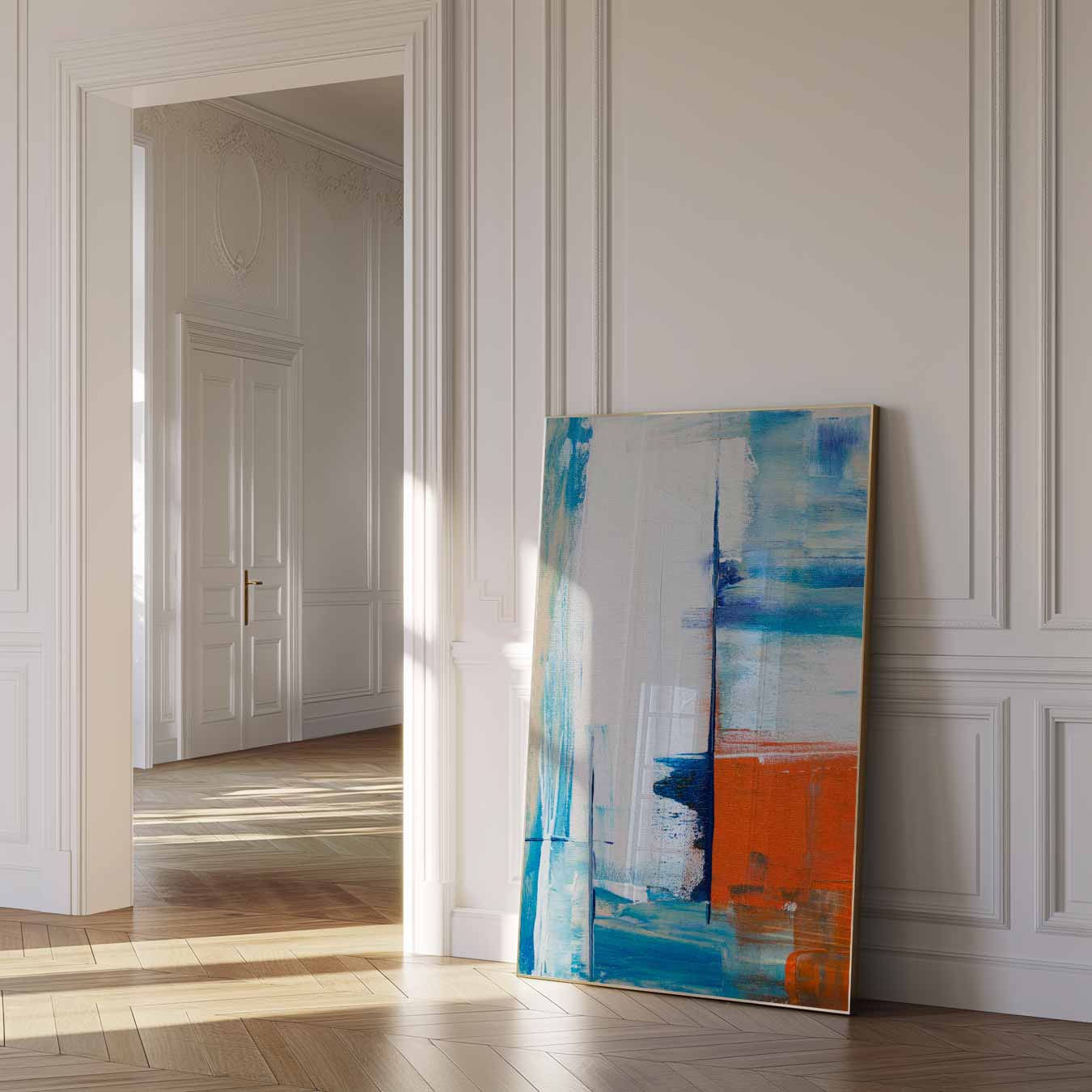 Kleurrijke Abstracte Expressie Poster