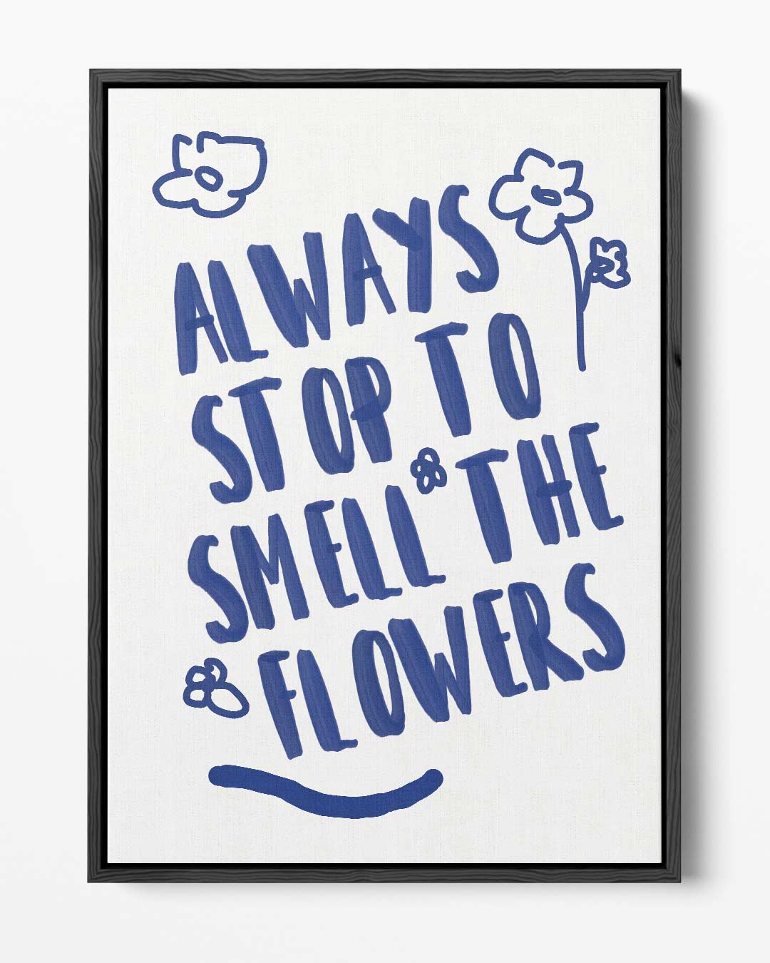 Inspirerende Bloemen Quote Poster