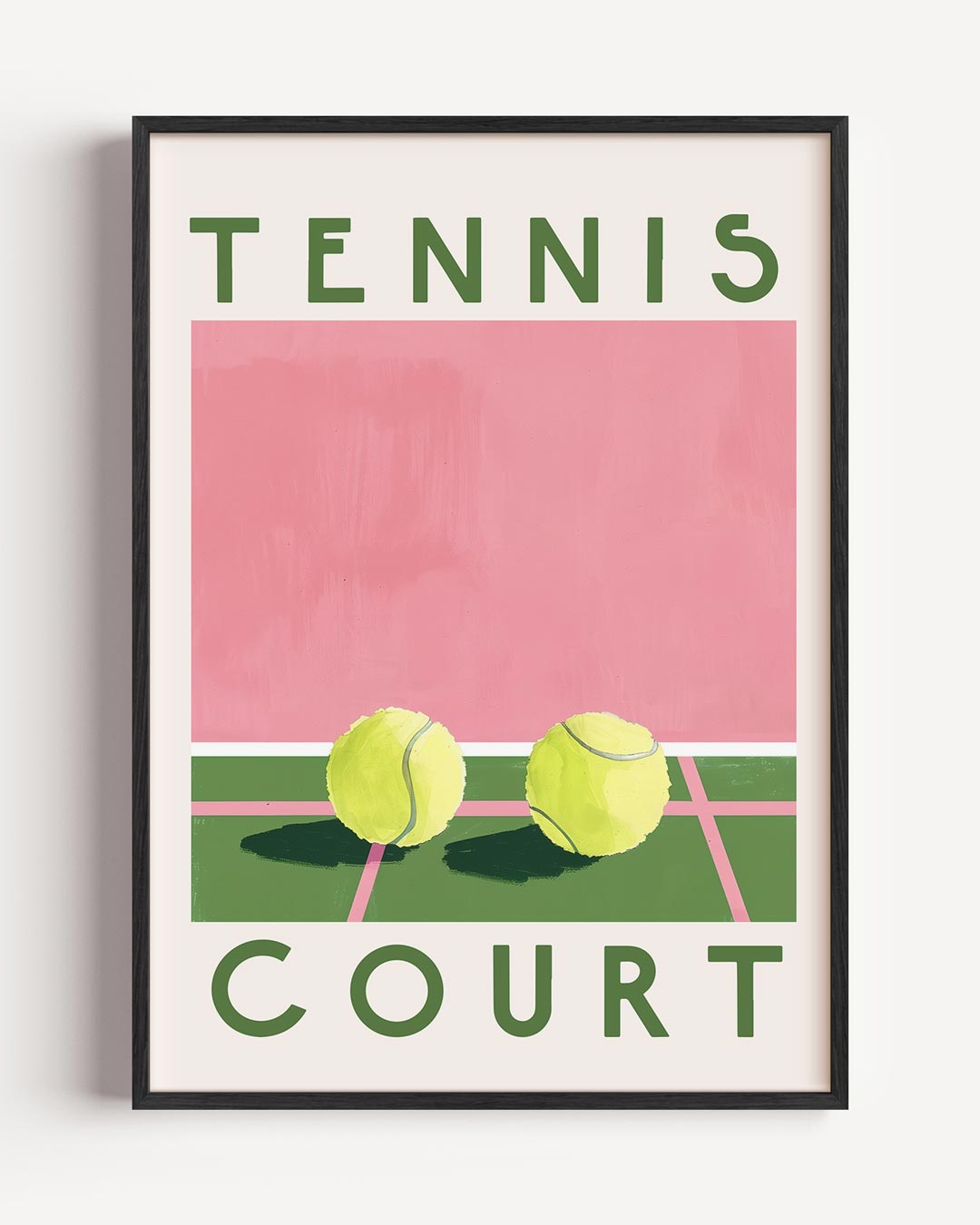 Tennis Court Kunstposter-WallArtistic