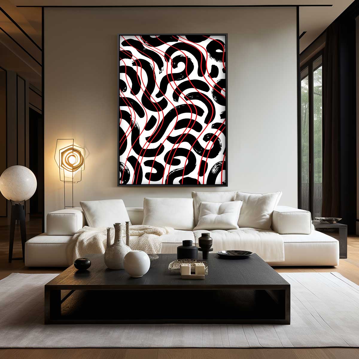 Moderne Abstracte Zebra Kunstwerk-canvas-dibond-plexiglas-wanddecoratie-WallArtistic