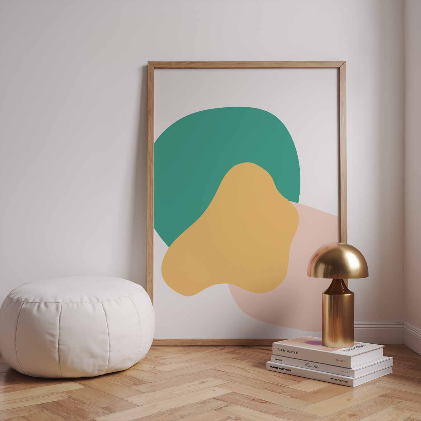 Vrolijke Abstracte Kunstposter