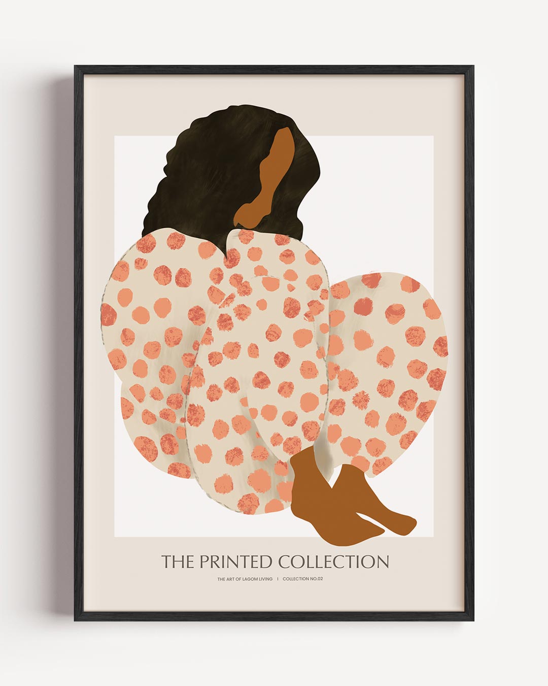 Mooie Gestipte Silhouet Poster-WallArtistic