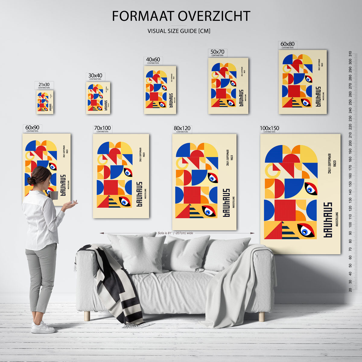 Vormen en kleurvlakken Poster