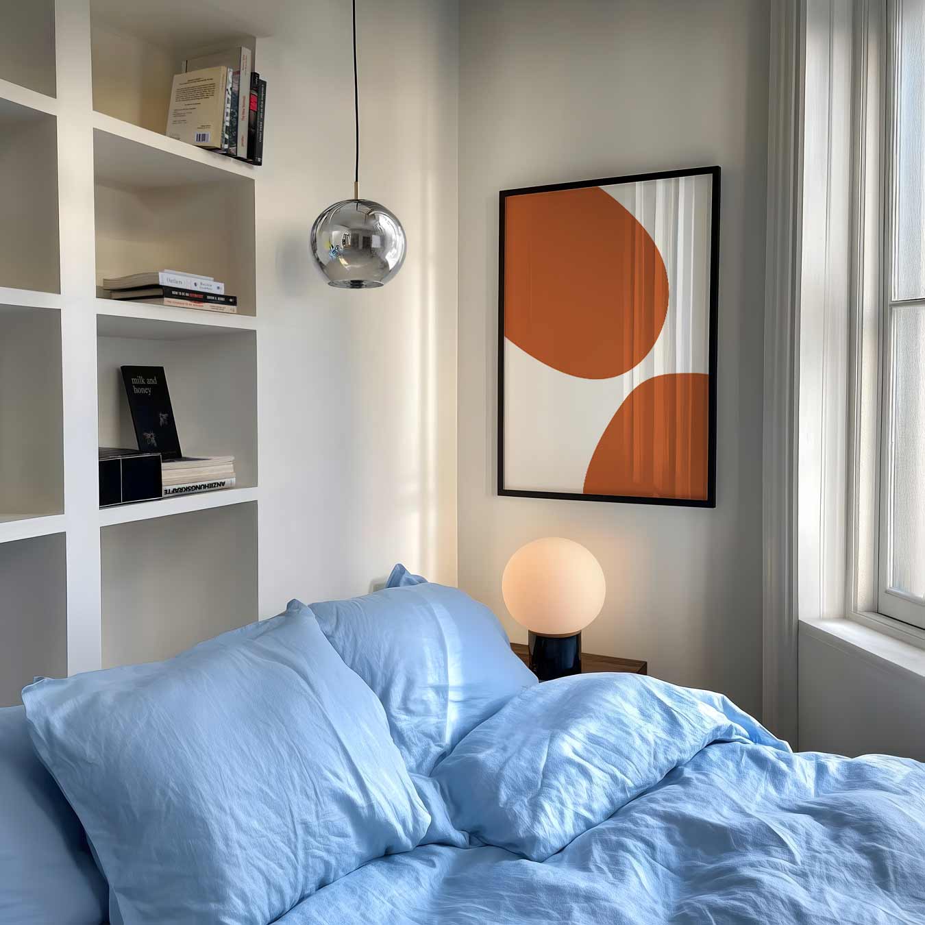 Abstracte Terracotta Vormen Poster
