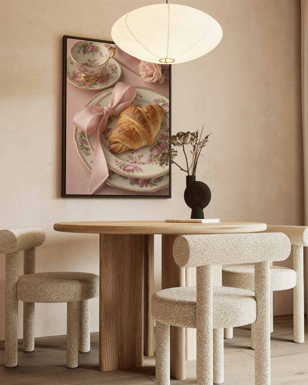 Romantisch Ontbijt Stilleven Kunstwerk-canvas-dibond-plexiglas-wanddecoratie-WallArtistic