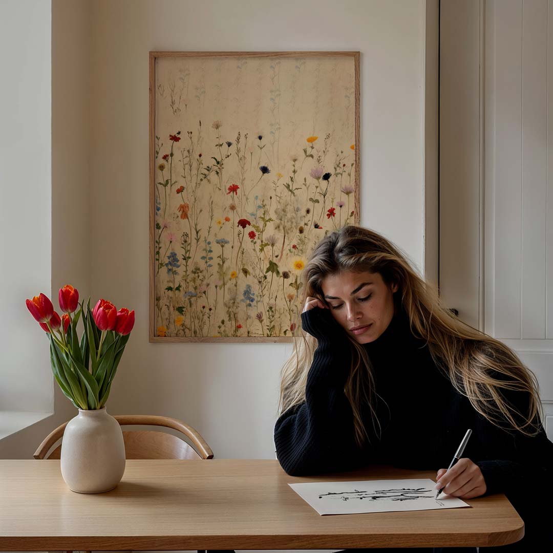 Bloemenparadijs Poster-WallArtistic