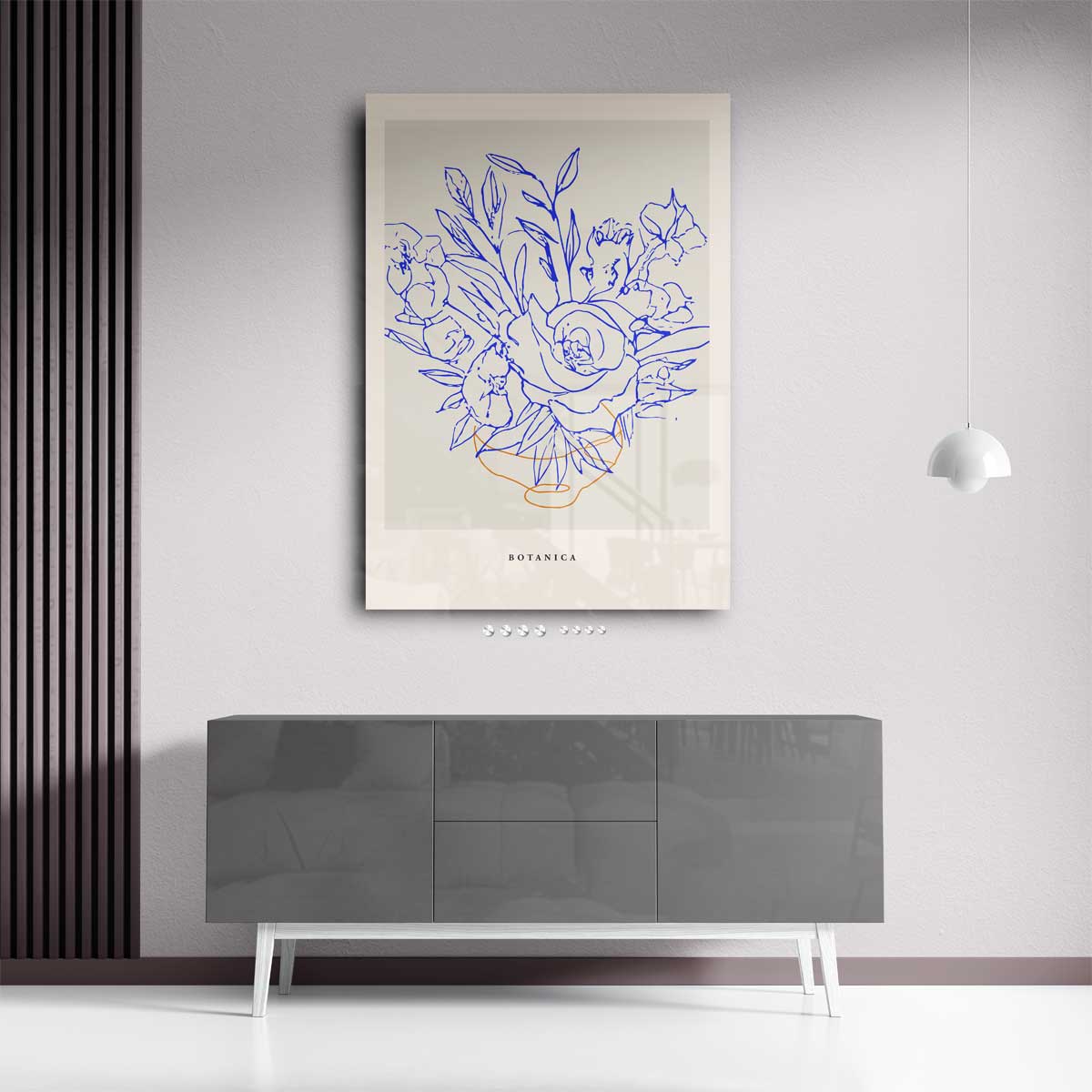Botanica Bloemenschilderij Kunstwerk-canvas-dibond-plexiglas-wanddecoratie-WallArtistic
