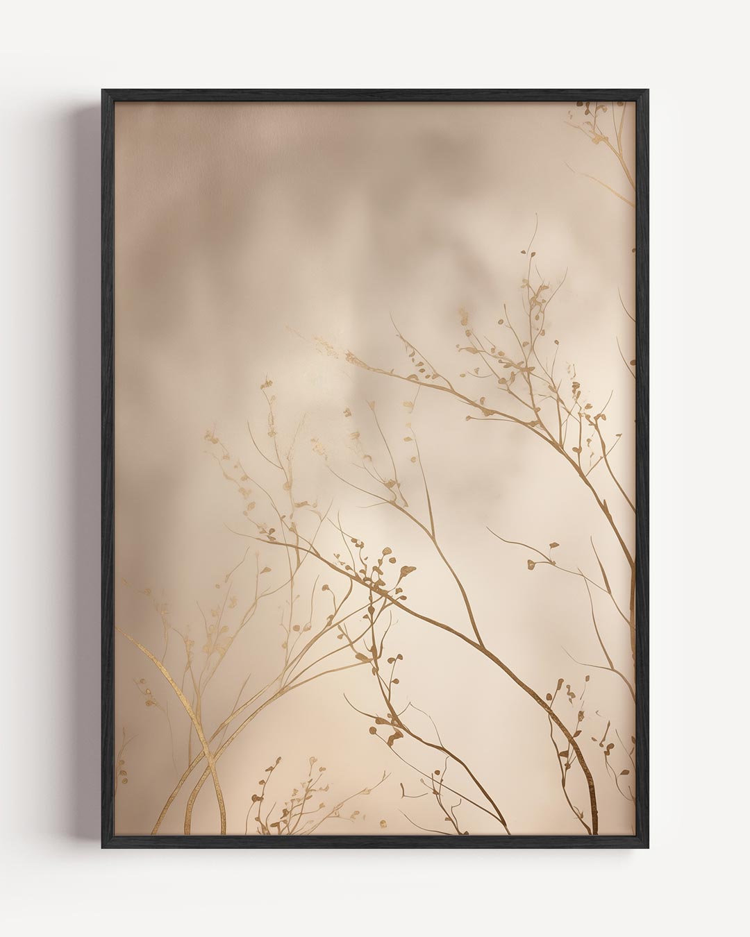 Subtiele Gouden Takken Poster-WallArtistic