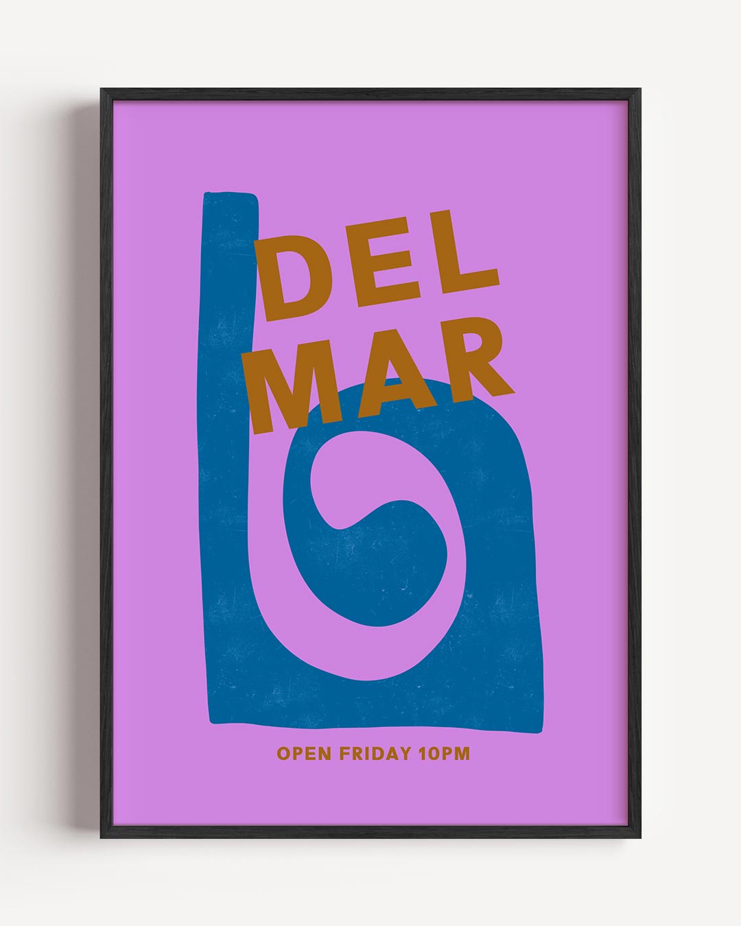Del Mar Party Nacht Poster-WallArtistic