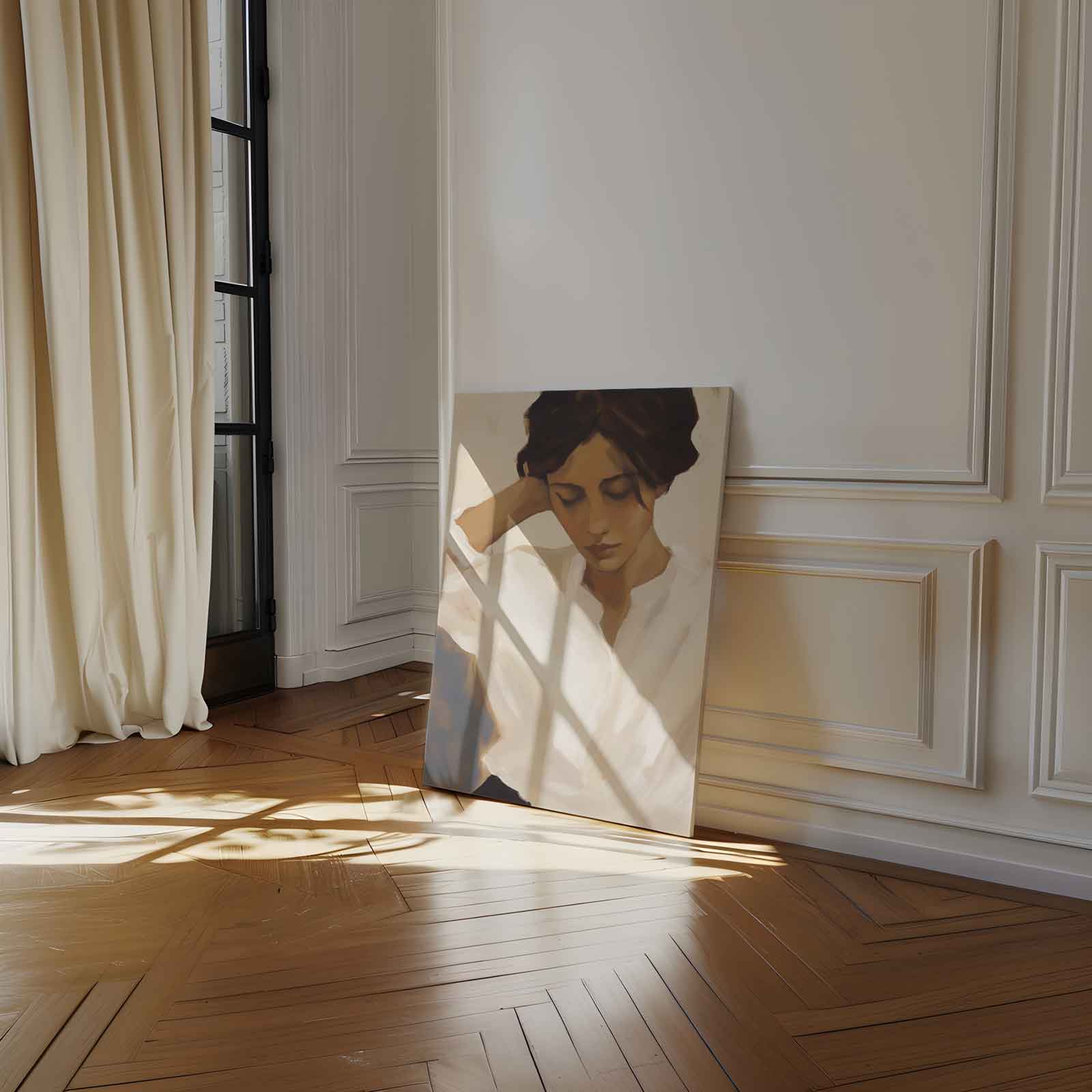 Vredige Overpeinzing Kunstwerk-canvas-dibond-plexiglas-wanddecoratie-WallArtistic