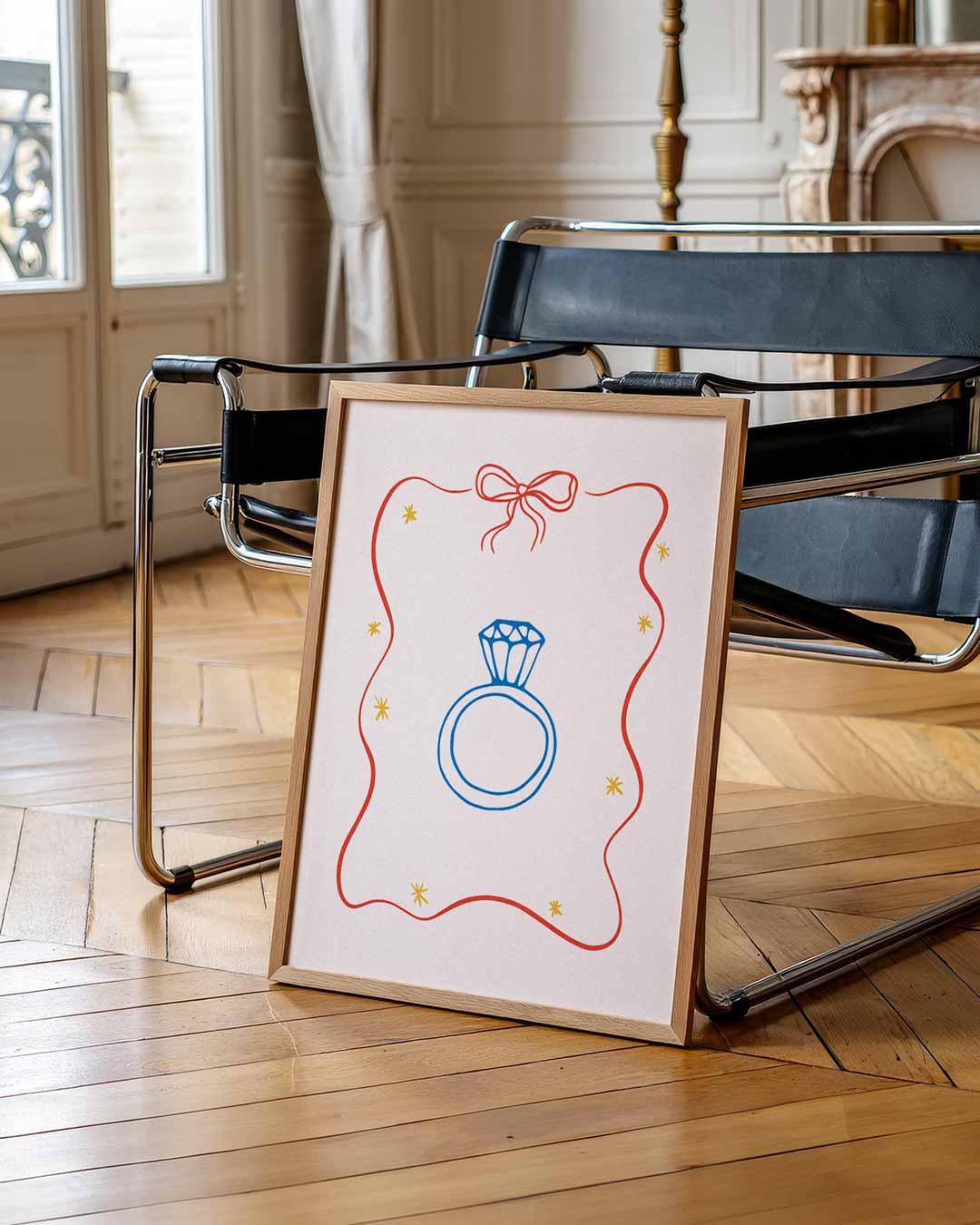 Sierlijke Ring Illustratie Poster