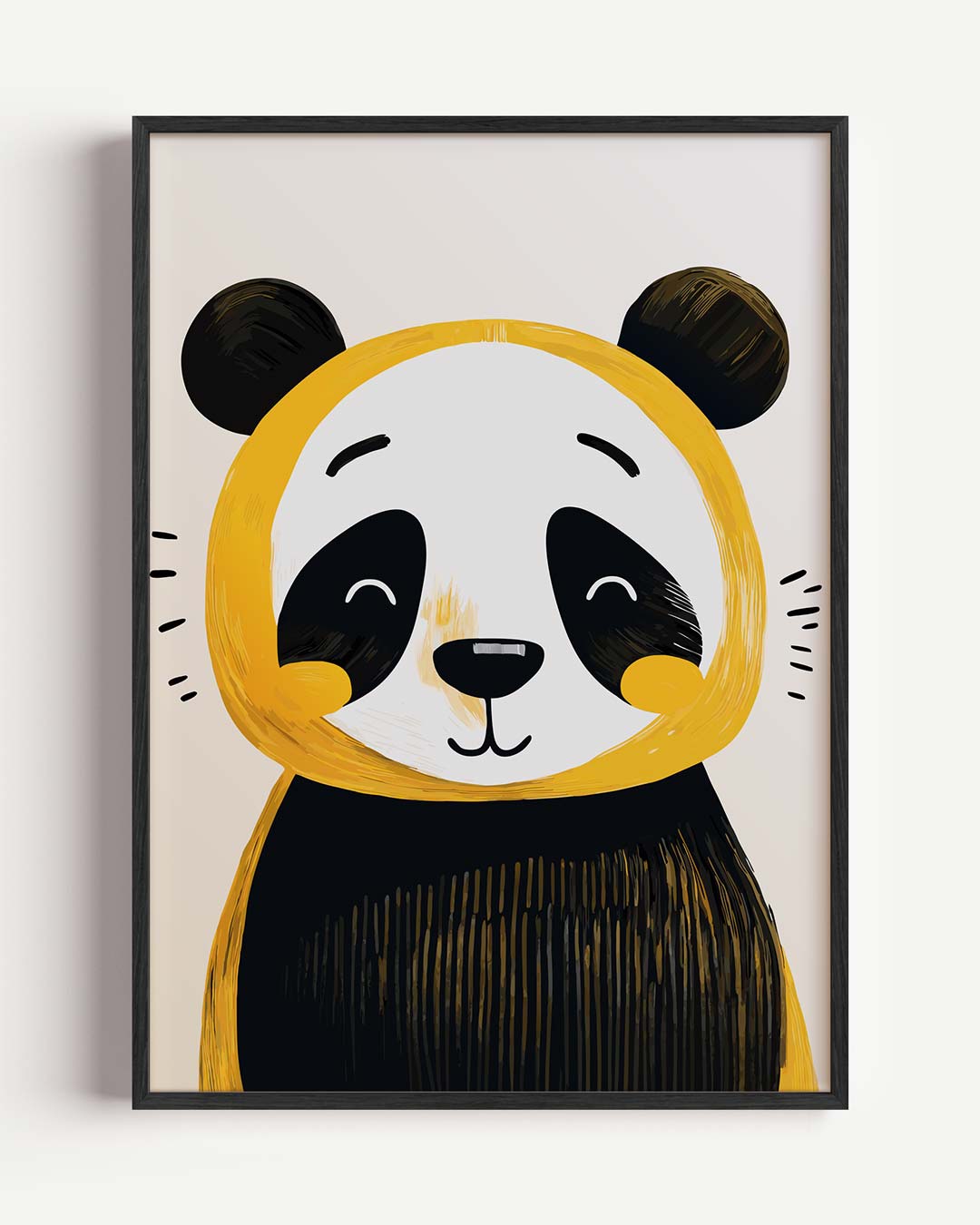 Vrolijke Panda Illustratie Poster