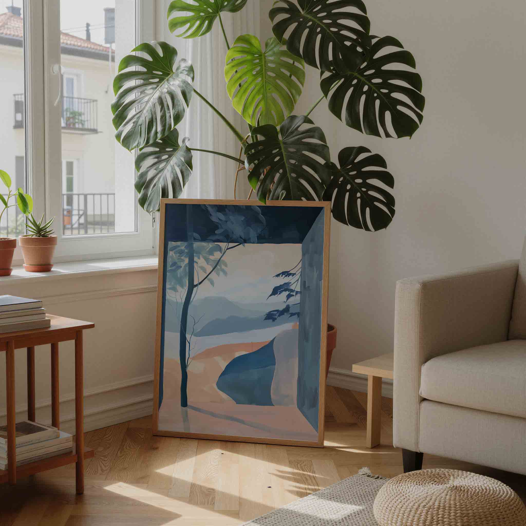 Landschap met bomen Poster