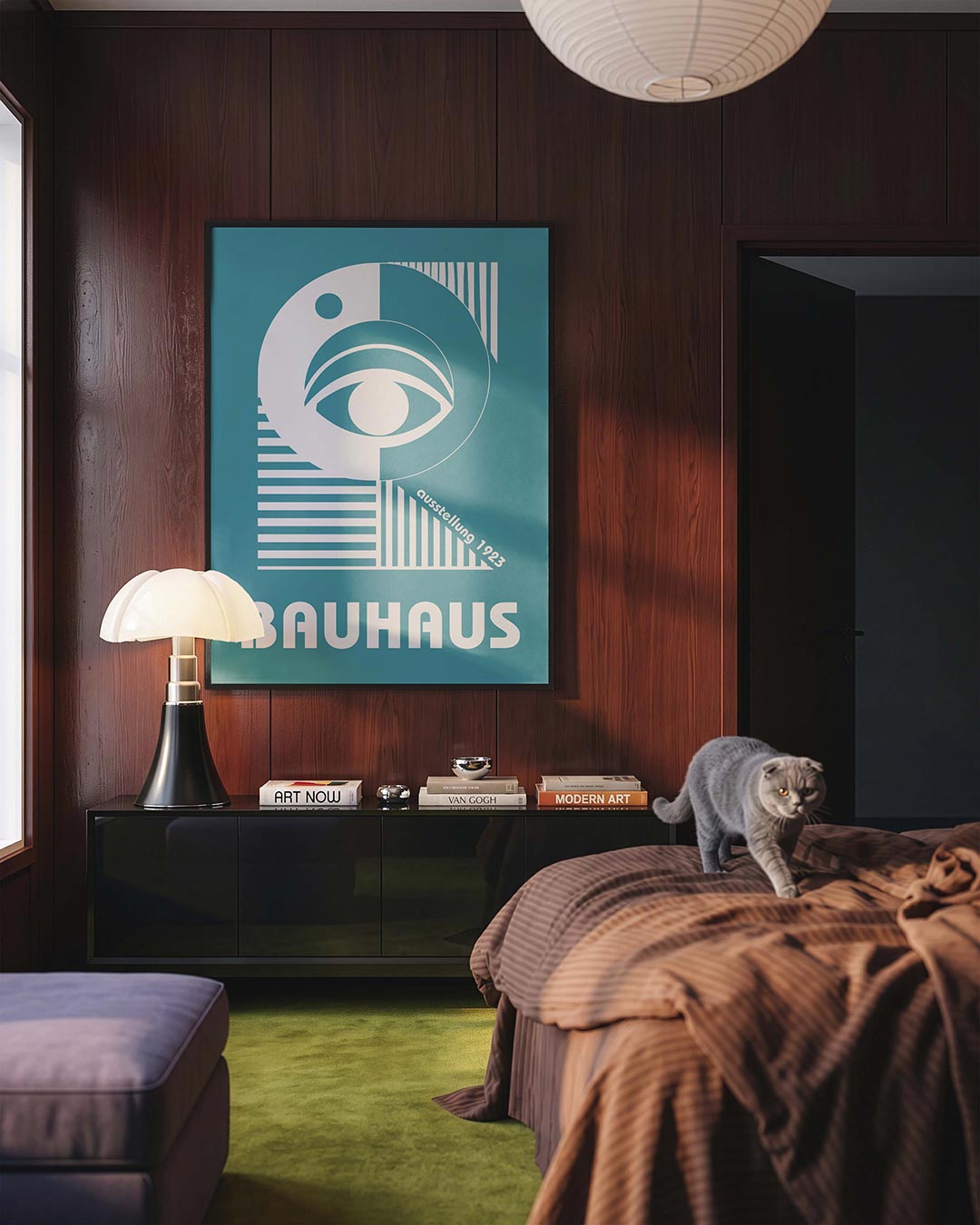 Oog en lijnen Poster
