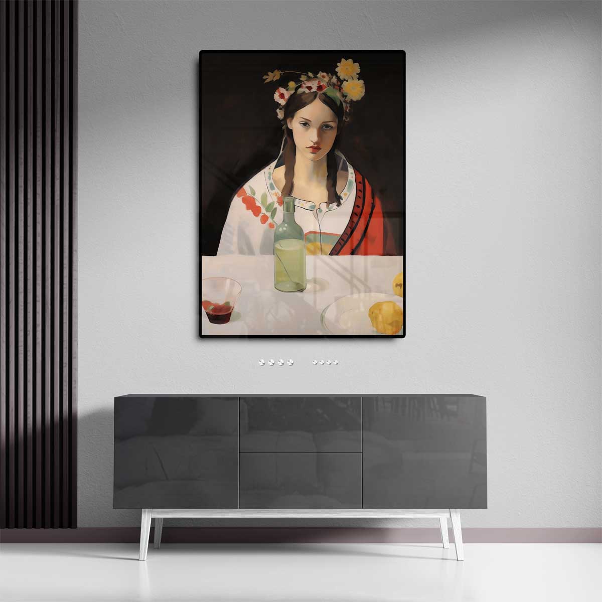 Bloemen en Stilte Kunstwerk-canvas-dibond-plexiglas-wanddecoratie-WallArtistic