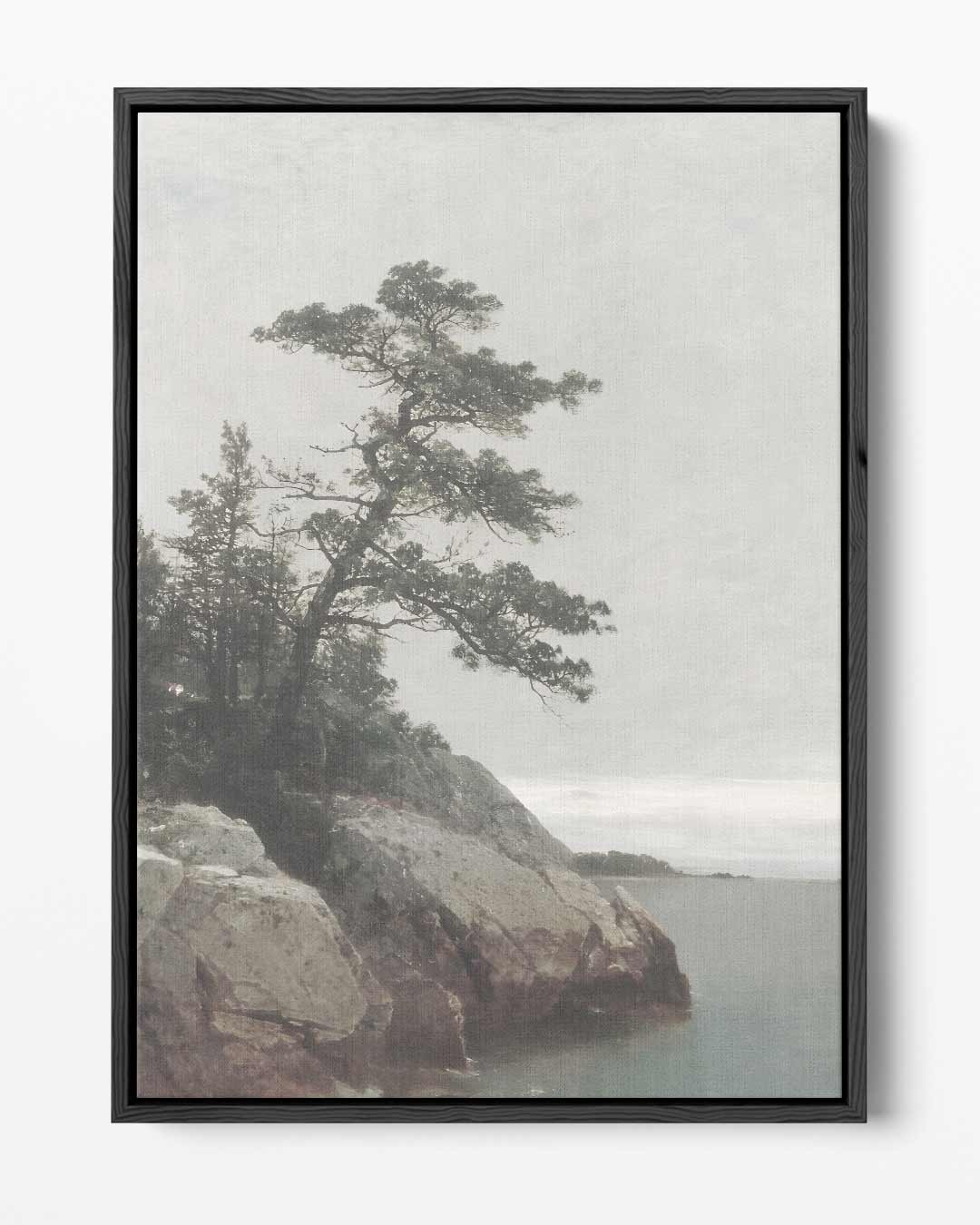 Eenzaamheid aan de Kust Kunstwerk-canvas-dibond-plexiglas-wanddecoratie-WallArtistic