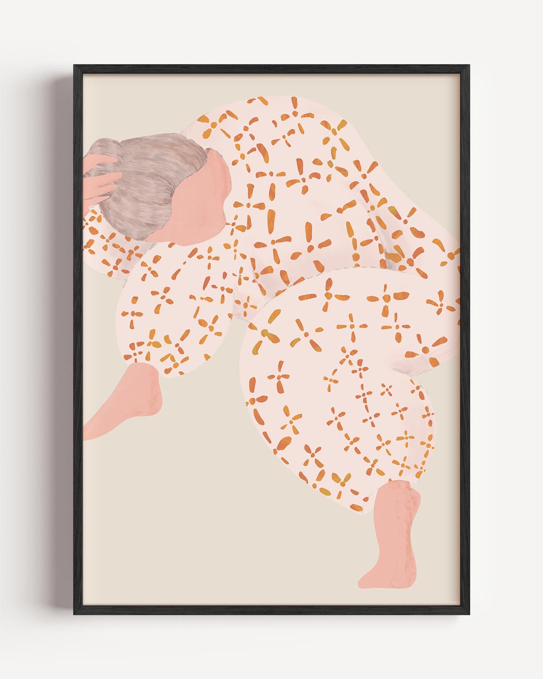 Dansende Vrouw in Abstracte Stijl Poster-WallArtistic