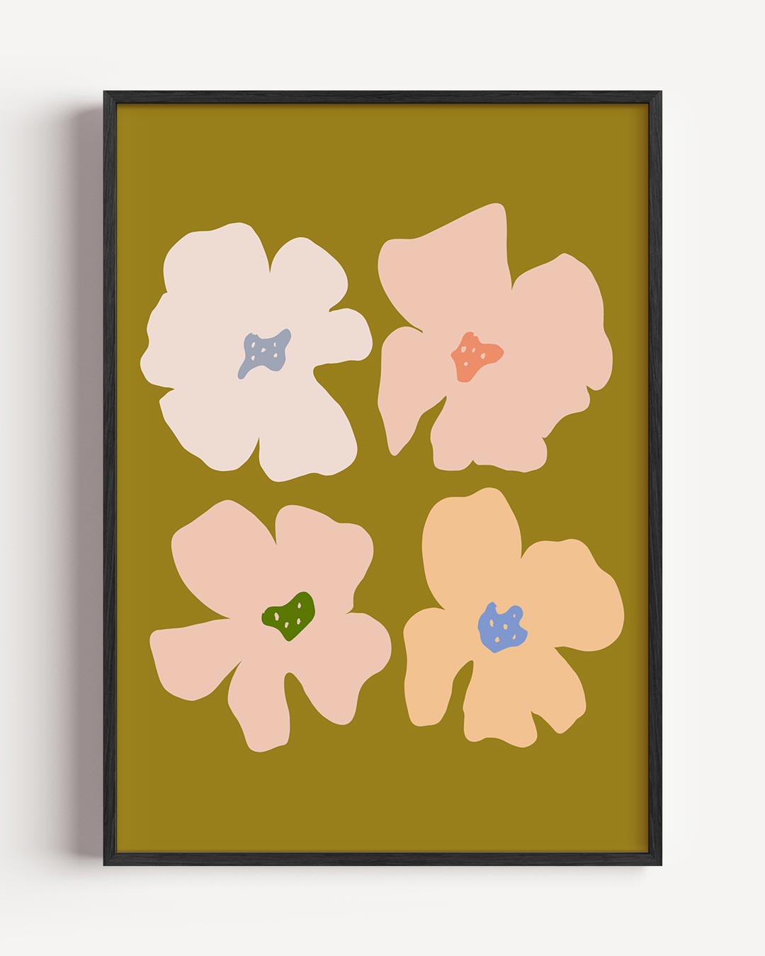 Bloemenpracht in Pastel Poster-WallArtistic