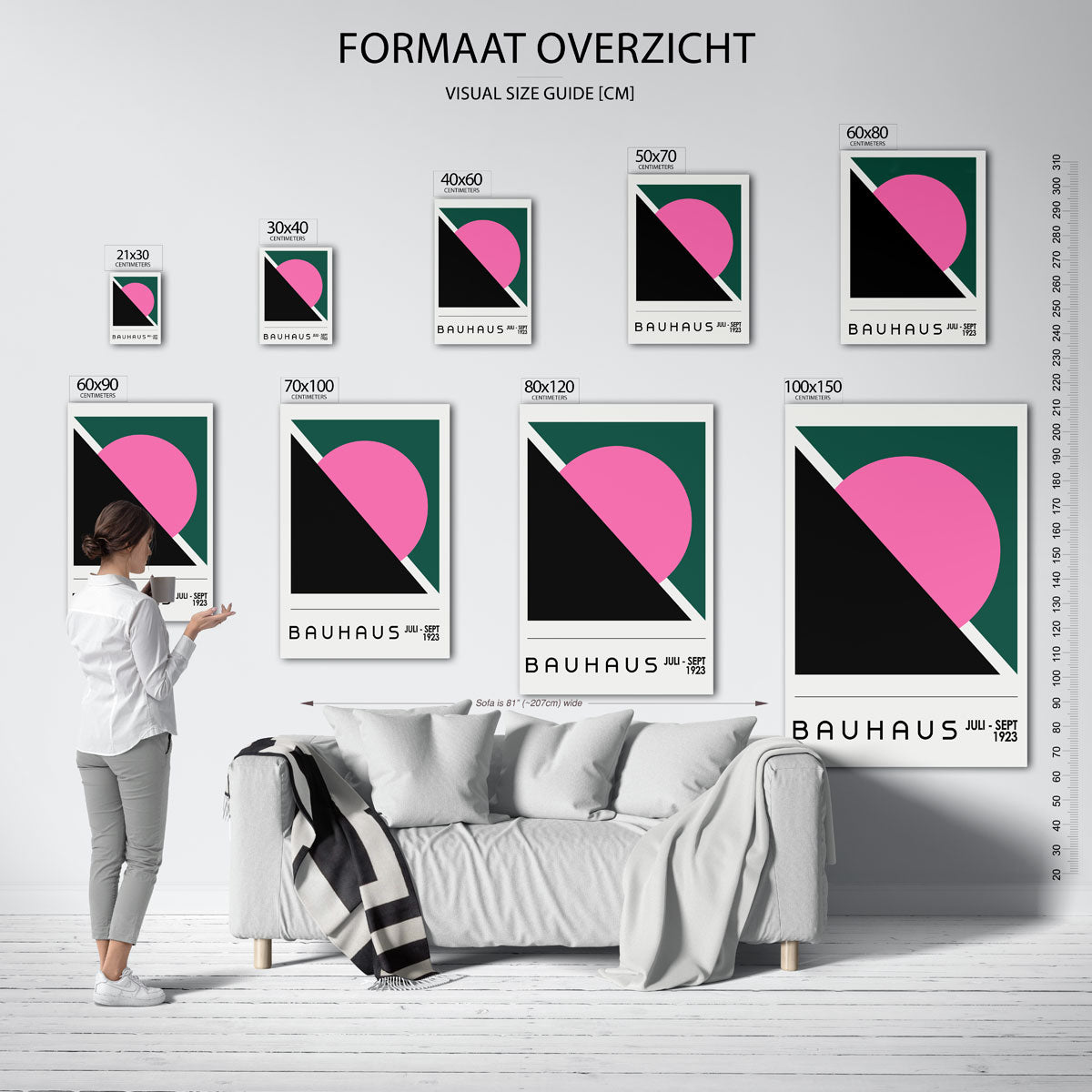 Vormen en vlaken Poster