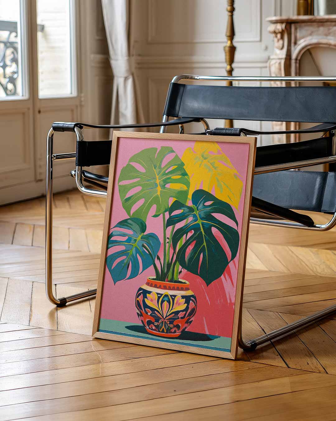 Tropische Bladeren in Vrolijke Kleuren Poster