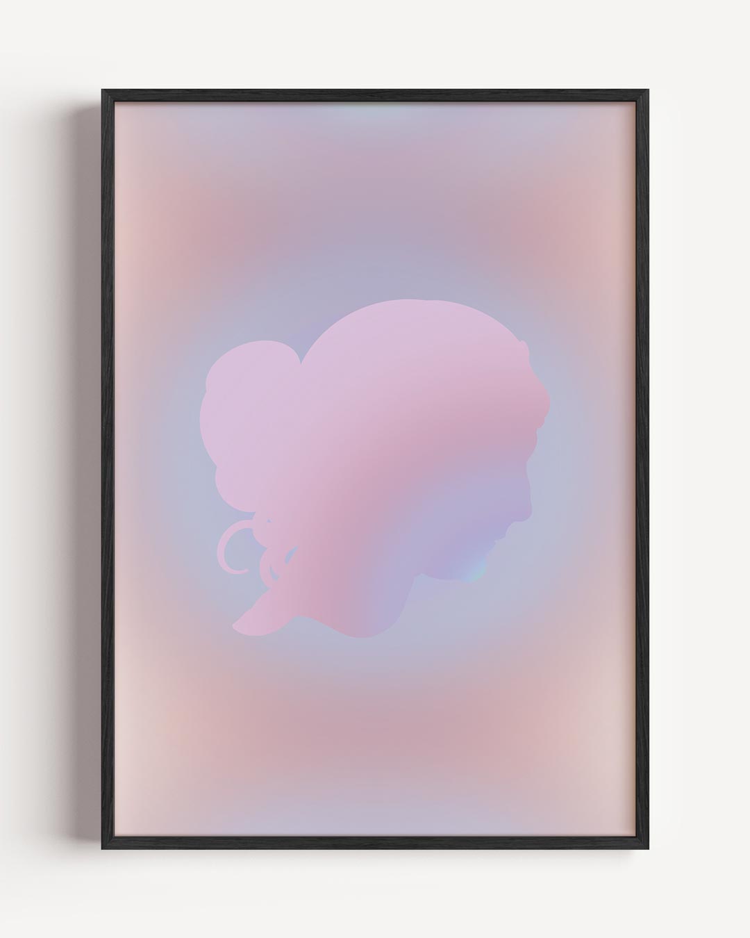 Dromerige Pastel Silhouet Poster-WallArtistic