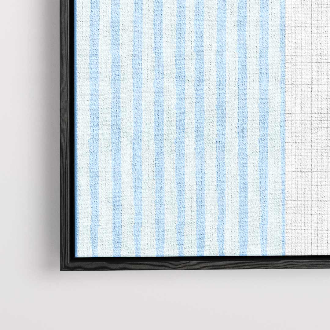 Zachtblauwe Strepen Kunstprint Kunstwerk-canvas-dibond-plexiglas-wanddecoratie-WallArtistic