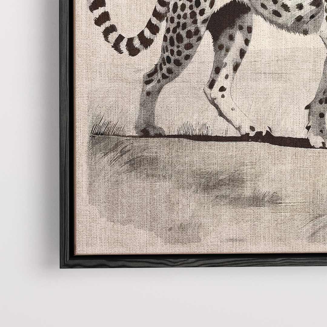 Anmutiger Gepard auf der Savanne (Kunstwerk)