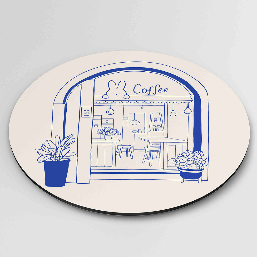 Koffiehuis illustratie Muurcirkel