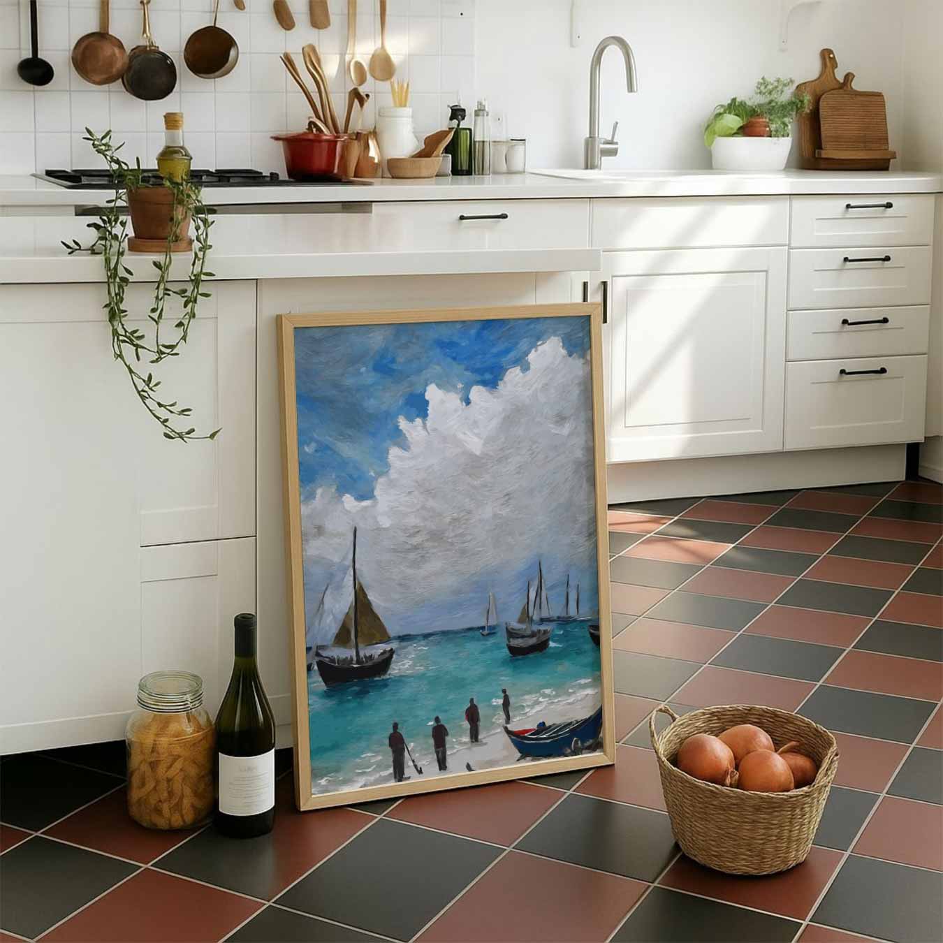 Strandavontuur Schilderij Poster