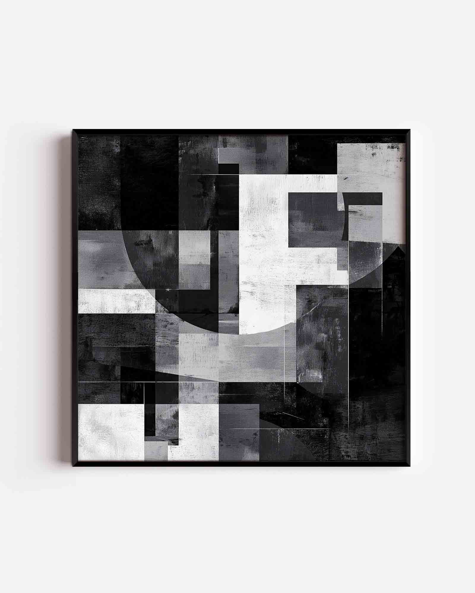 Abstracte geometrische vormen Poster