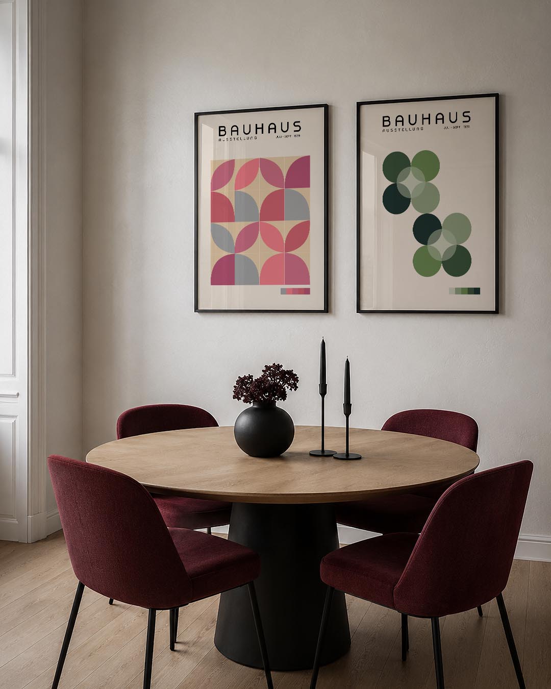 Kleurige vormen Posterset
