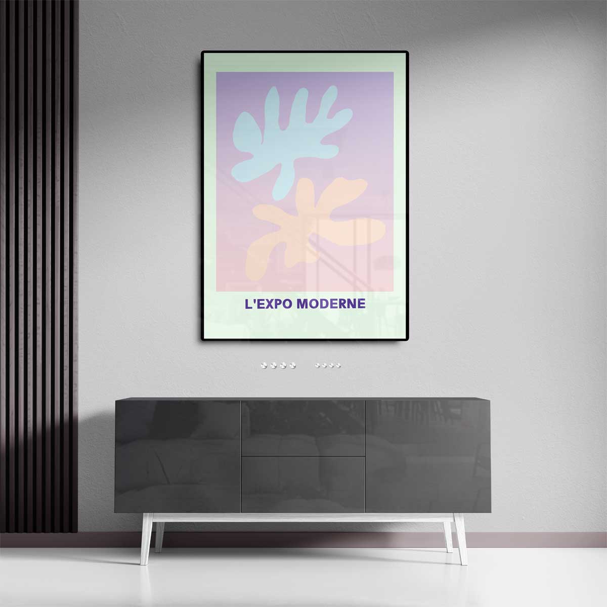 Abstracte Pastel Compositie Kunstwerk-canvas-dibond-plexiglas-wanddecoratie-WallArtistic