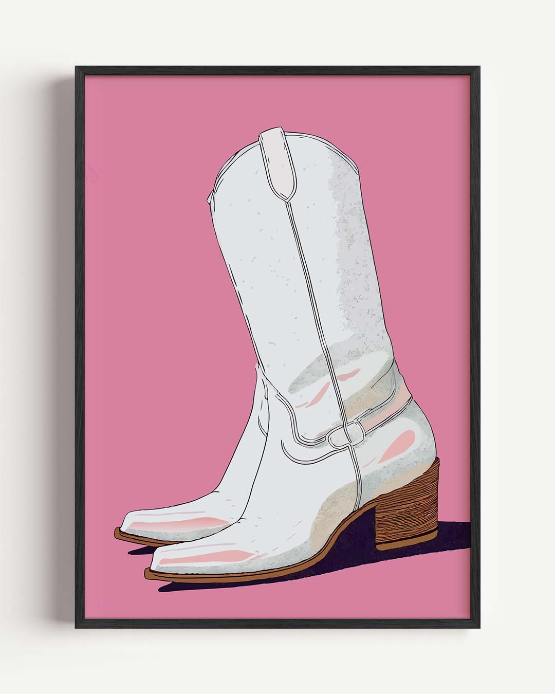 Trendy Cowboylaarzen Poster