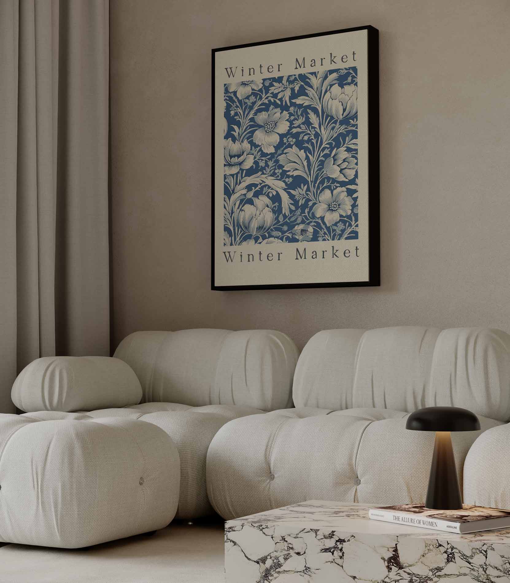 Winterse Bloemenpracht Kunstwerk-canvas-dibond-plexiglas-wanddecoratie-WallArtistic
